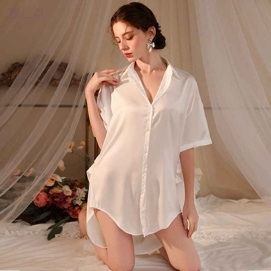 Sensual Dreams Plus Size Lingerie Nightdress - Flattering Fit for Home Elegance - The Genie Store