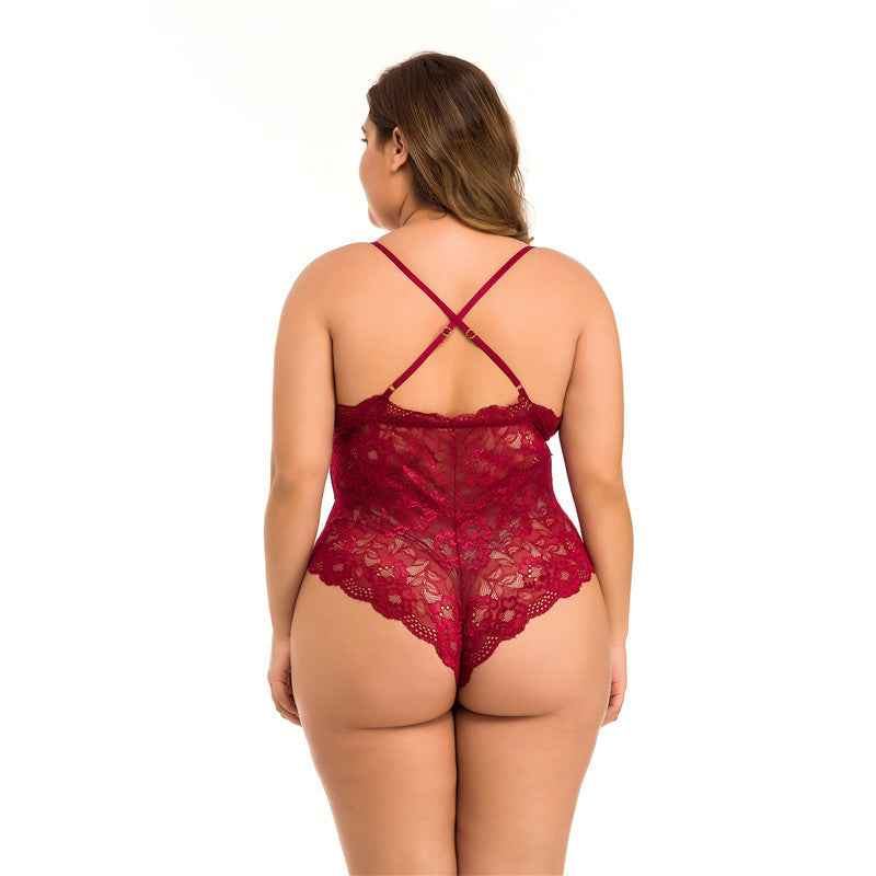 Plus Size Lace Meshsexy Lingerie - The Genie Store