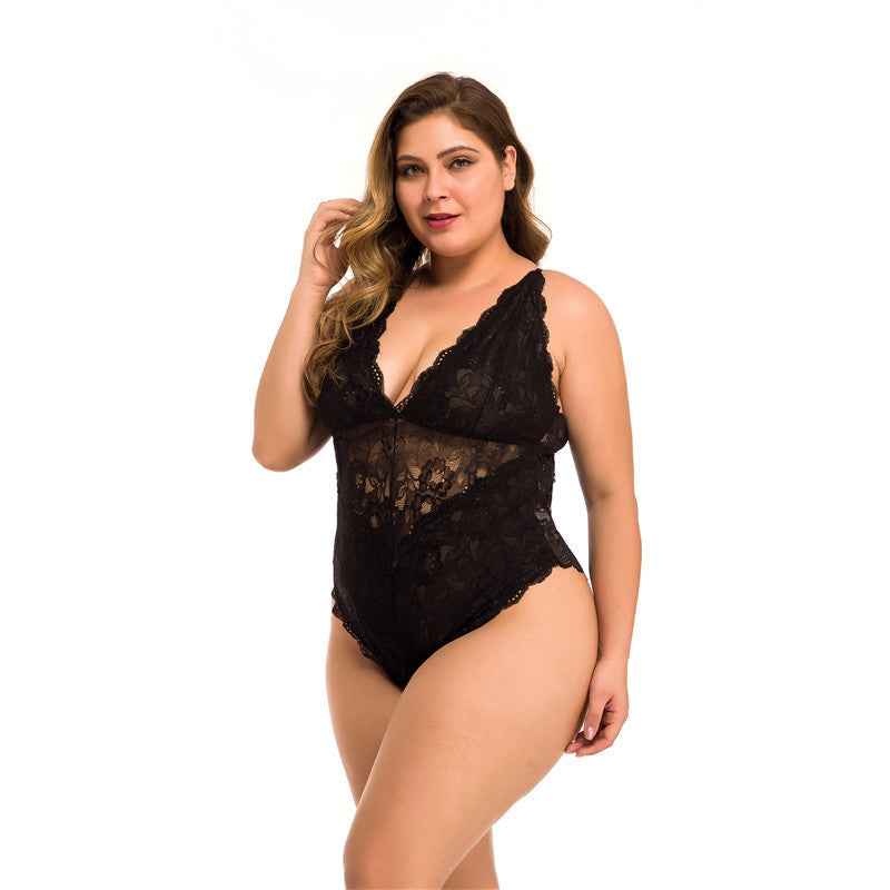 Plus Size Lace Meshsexy Lingerie - The Genie Store