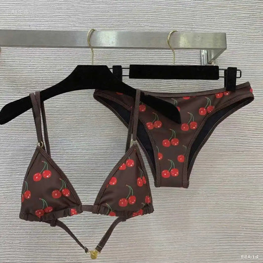 2025 New Bikini Split Swimsuit Fashion Suspender Bra Underwear + Briefs Beach Style Slim Fashion Resort Style Women Swimsuit - The Genie Store