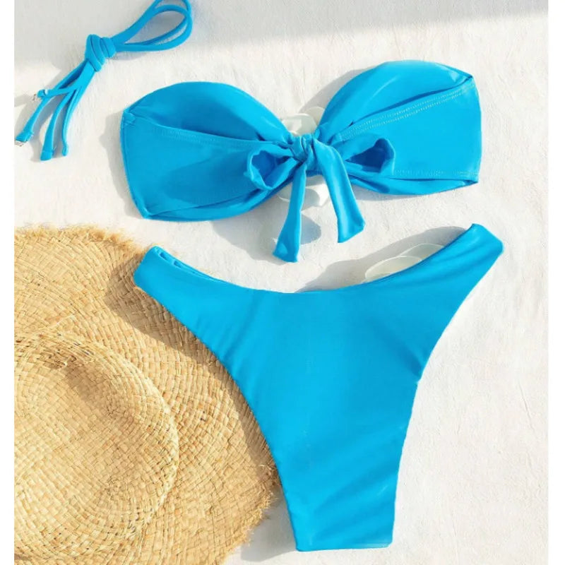 Summer Sexy Bikinis Swimsuits Women Swimwear Push Up Female Beach Swim Wear Bathing Suits Brazilian Bikini Set Pool Bather 2025 - The Genie Store