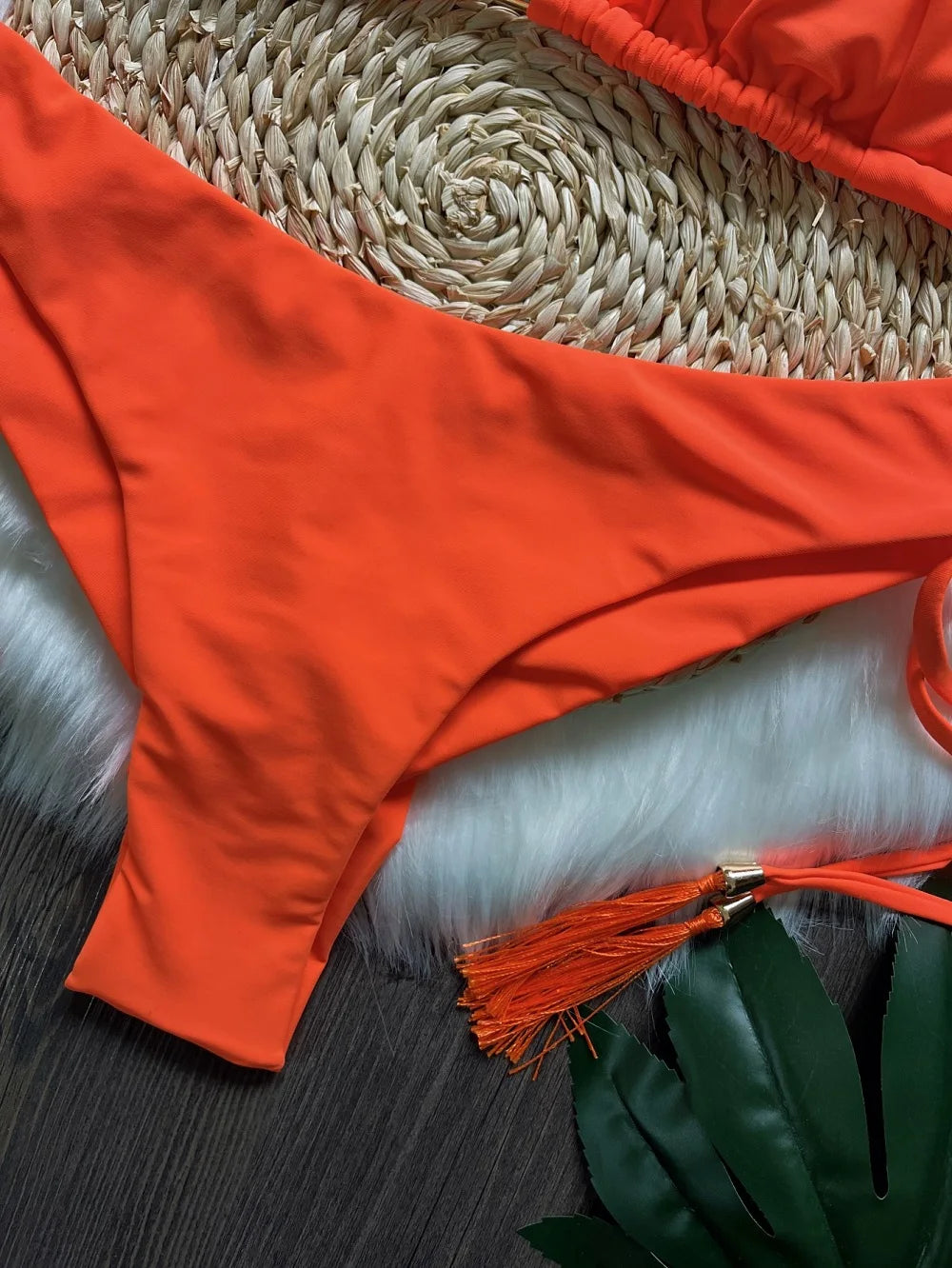 RUOTONSEPT Sexy Solid Color Bandage Bikini Set Women's Swimsuit Two-piece Triangle Swimwear Bathing Suit Brazilian Biquinis - The Genie Store