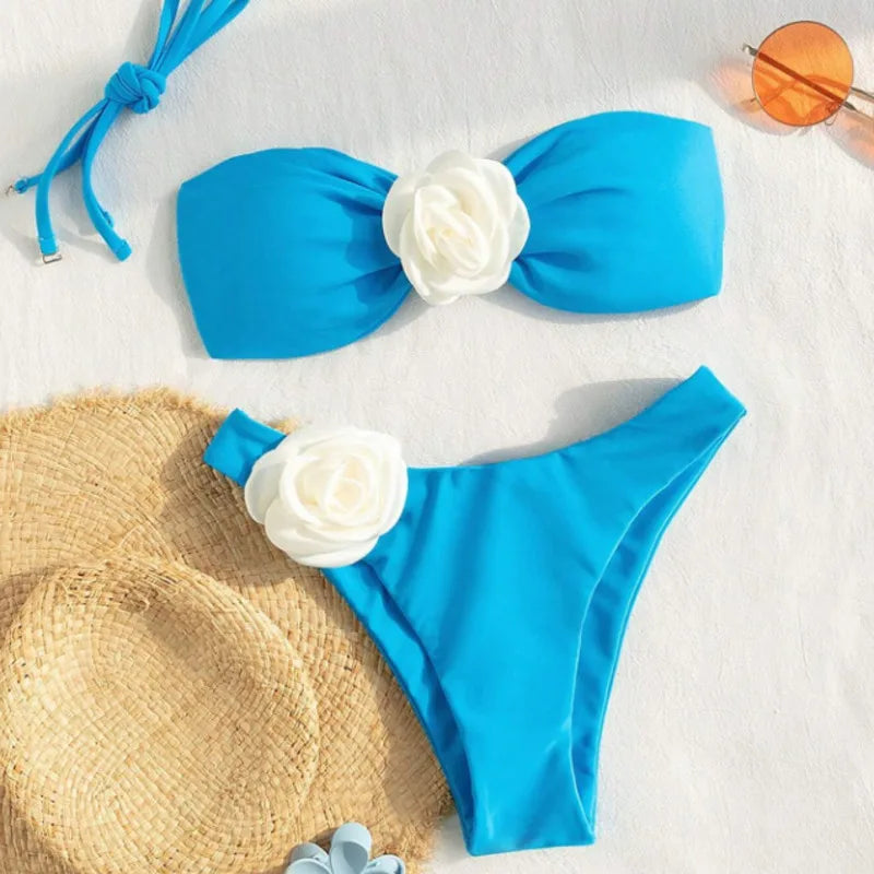 Summer Sexy Bikinis Swimsuits Women Swimwear Push Up Female Beach Swim Wear Bathing Suits Brazilian Bikini Set Pool Bather 2025 - The Genie Store