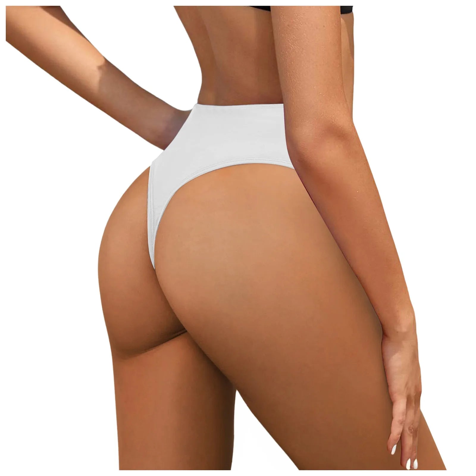 Women Plus Size High Waist Bikini Bottoms Swim Briefs Beach Shorts Ruched Bathing Suit Shorts Boys 1 Piece Swimsuits For Women - The Genie Store