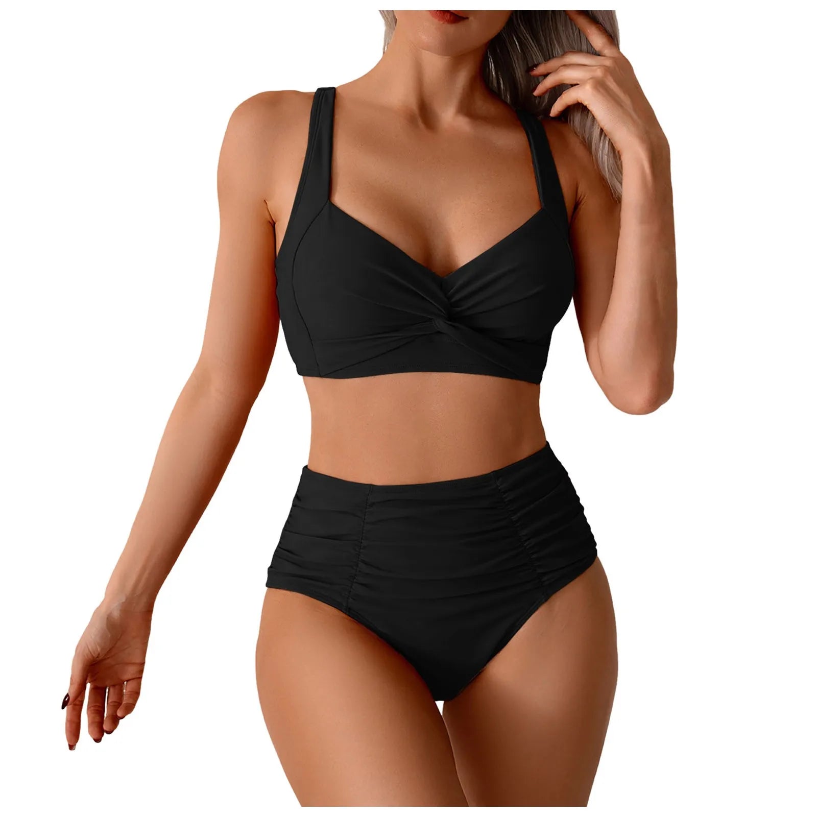 Swimsuit For Women 2025 Women Two Piece Swimsuit Sexy Two Piece High Waist Bikini Swimsuit купальники жіночий 2025 - The Genie Store