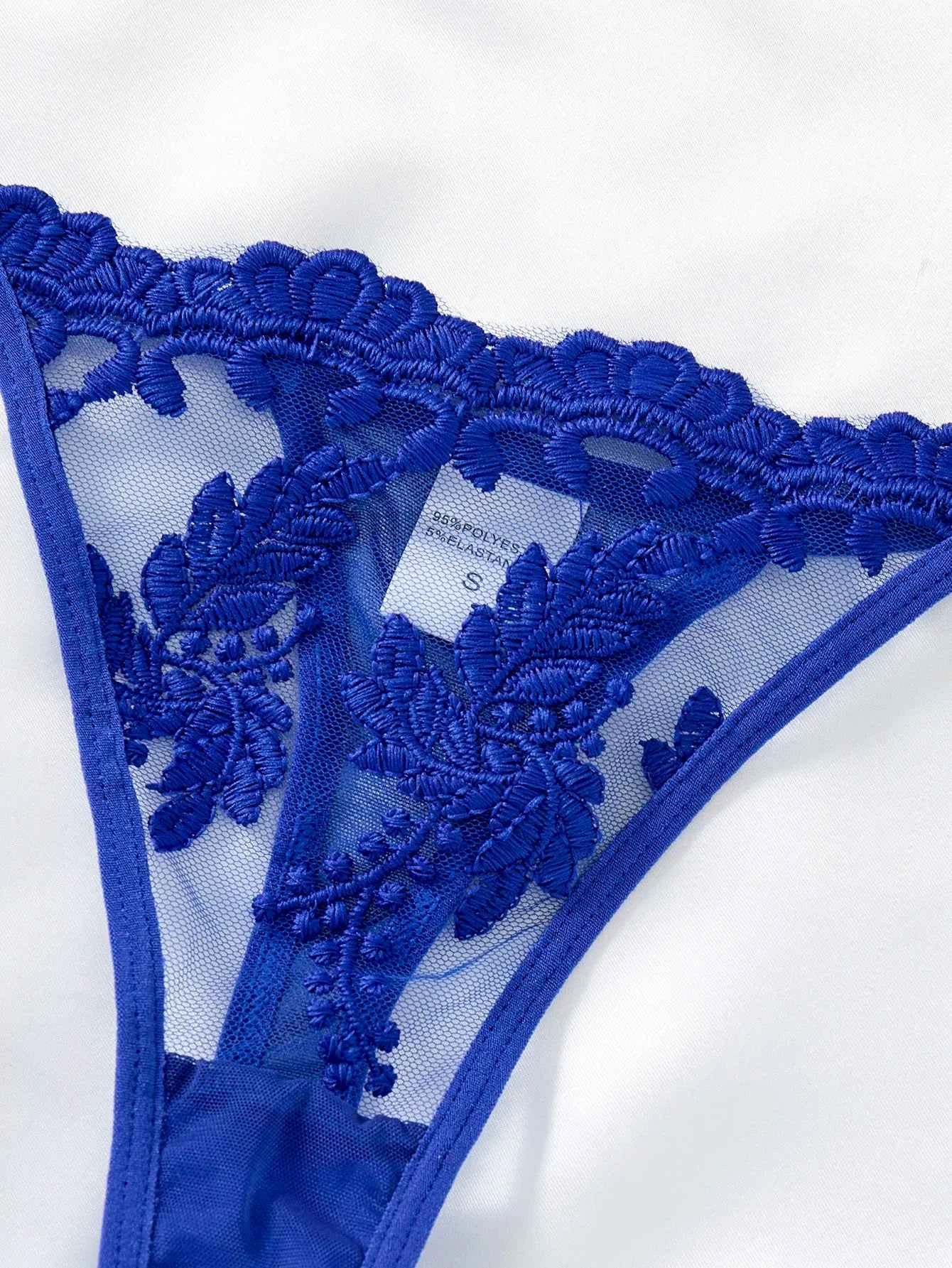 Ladies' wine red countryside style wheat ear embroidery semi transparent nightgown, elegant and comfortable, bow design