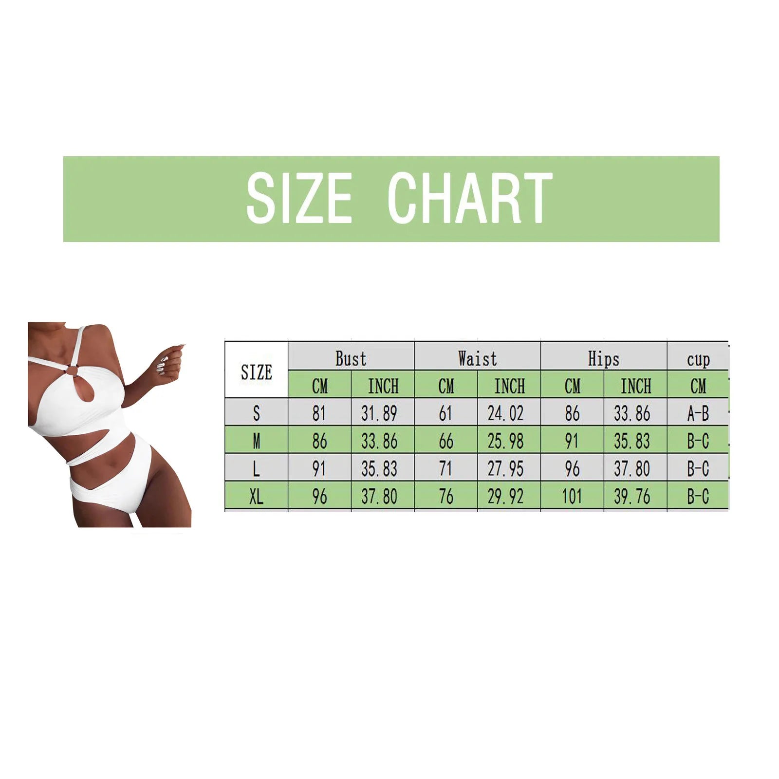 Sexy Halter Irregular Cutting Bikini Set Push-Up Bra Padded Swimsuit White Slim Beachwear High Leg Cut Loop Design Swimwear 수영복 - The Genie Store