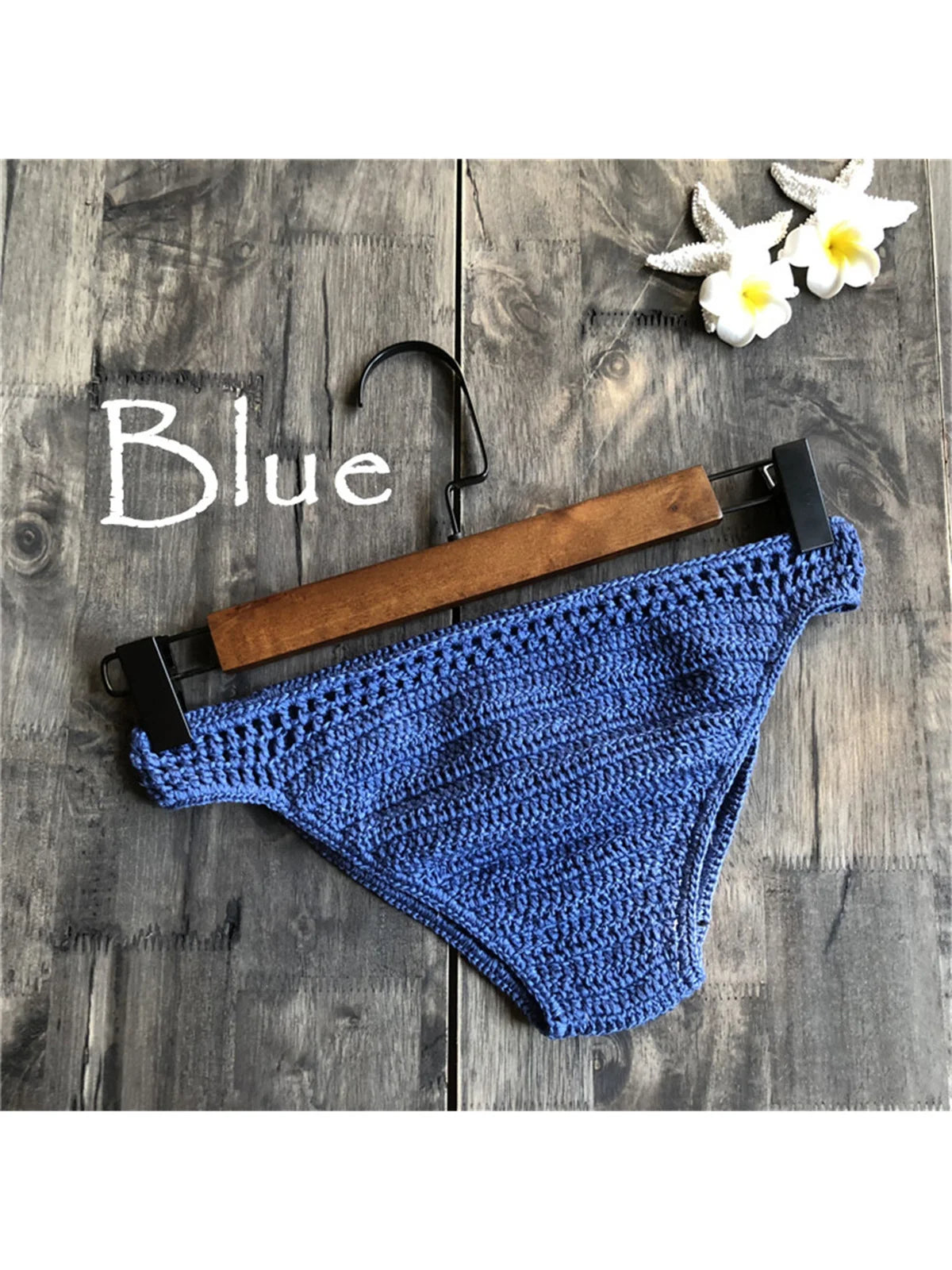 S - XL 9 Colors Crochet Knitted Bikini Bottom Swim Brief Women Swimwear Female Bather Brazilian Tanga Panties Underwear V4195 - The Genie Store