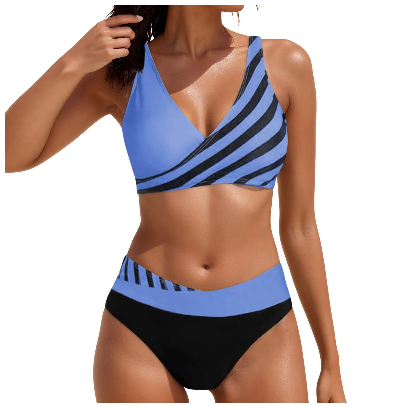 Woman Swimsuits Women High Waisted Bikini Sexy Push Up Two Piece Swimsuits Vintage Swimsuit Two Piece купальники жіночий 2025 - The Genie Store