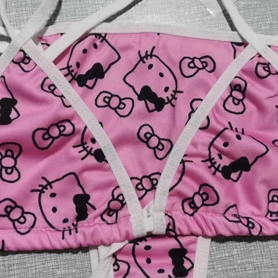 Hello Kitty Swimwear Set - Cute & Flirty Bikini for Confident Beach Days - The Genie Store