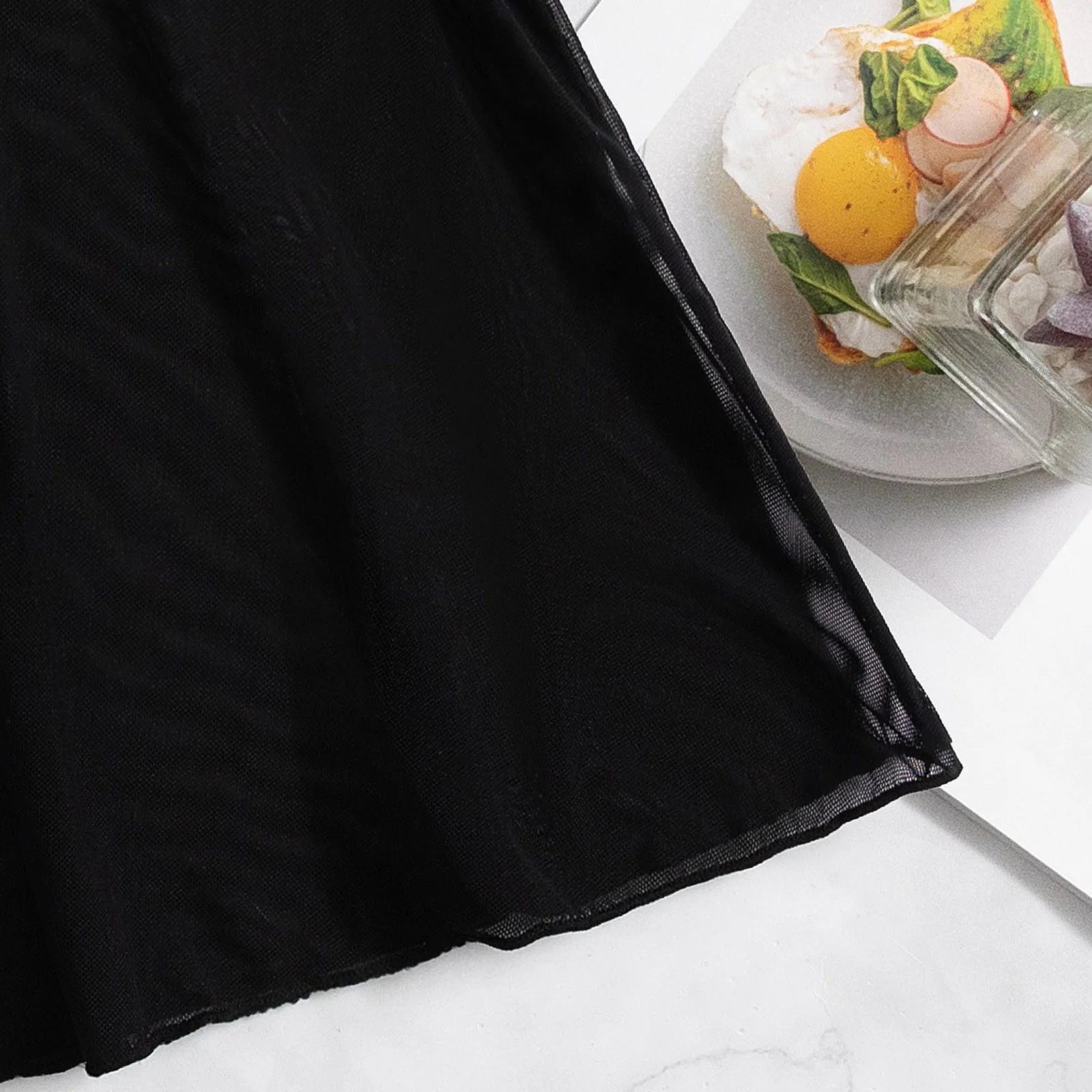 Beach Skirt Women Mesh Flat Corner Short Dress Sexy Beach Pants Pure Desire Swimming Pants Beach Wear Swimwear Covers Up - The Genie Store