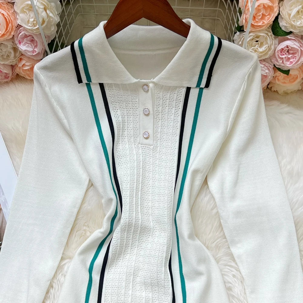 YuooMuoo Brand Fashion Women Knitted Mini Dress Ins Hot Sexy Package Hips Ruffled Party Dress Streetwear Lady Outfits Vestidos - The Genie Store