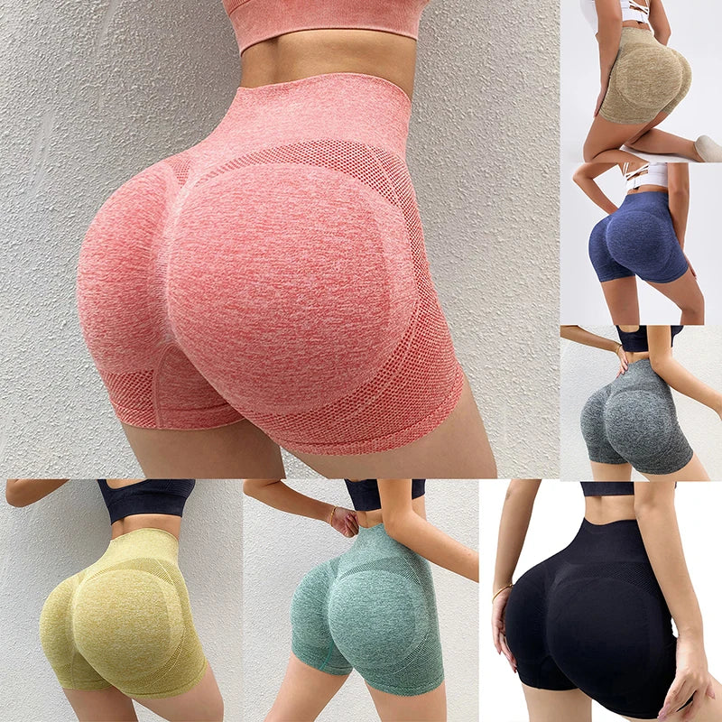 Women Shorts Sports For Women New Cycling Jogging Fitness High Waist Push Up Gym Shorts Leggings Women Yoga Clothing - The Genie Store