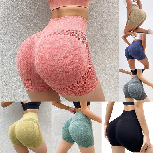 Women Shorts Sports For Women New Cycling Jogging Fitness High Waist Push Up Gym Shorts Leggings Women Yoga Clothing - The Genie Store