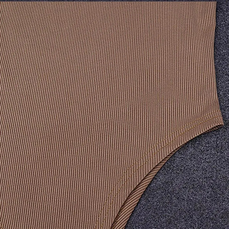 Sleeveless Knit Bodysuit Hot Summer Sexy Bodycon Off Shoulder Halter Tops Casual Street Bodice For Women ClubWear - The Genie Store