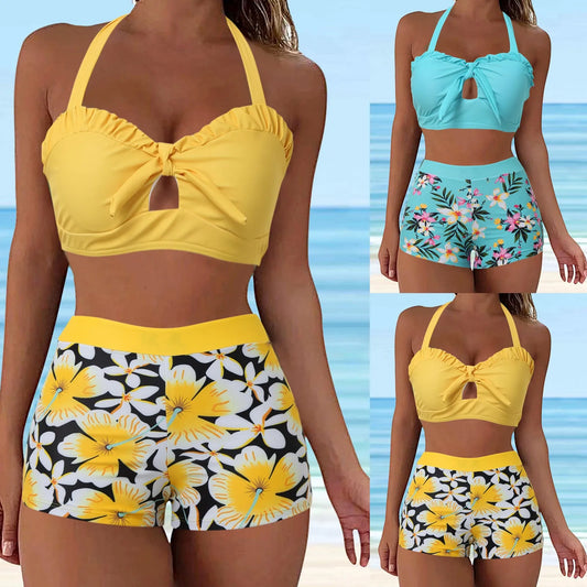 Women'S Bikinis Trend 2024 Women'S Swimwear Tankini 2 Piece Regular Swimsuit 2 Piece Floral Printed ĐșŃпалŃĐœĐžĐș жŃĐœĐŸŃĐžĐč 2024 - The Genie Store