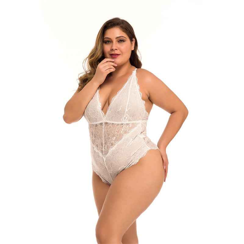 Plus Size Lace Meshsexy Lingerie - The Genie Store