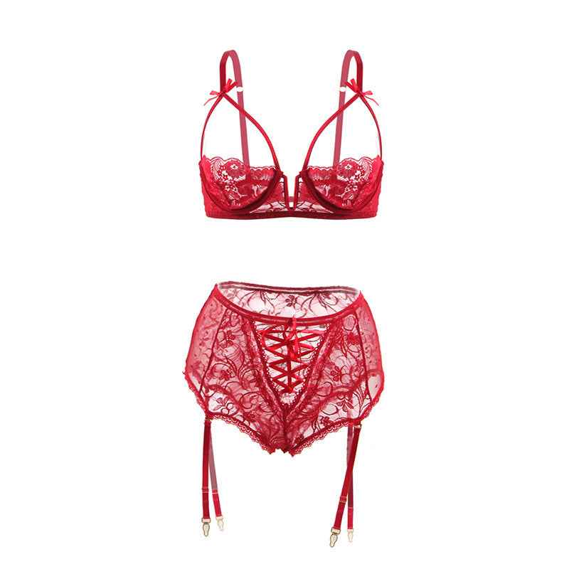 Elegant Temptations Plus Size Lace Lingerie Set - Embrace Your Confidence and Allure - The Genie Store