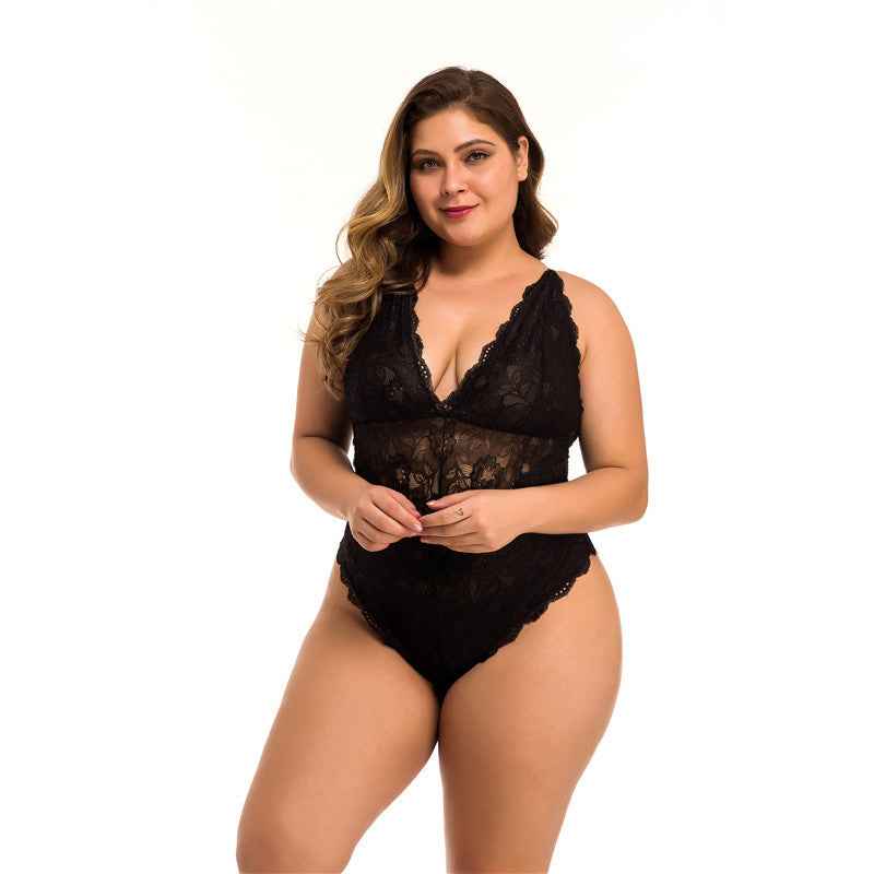 Plus Size Lace Meshsexy Lingerie - The Genie Store