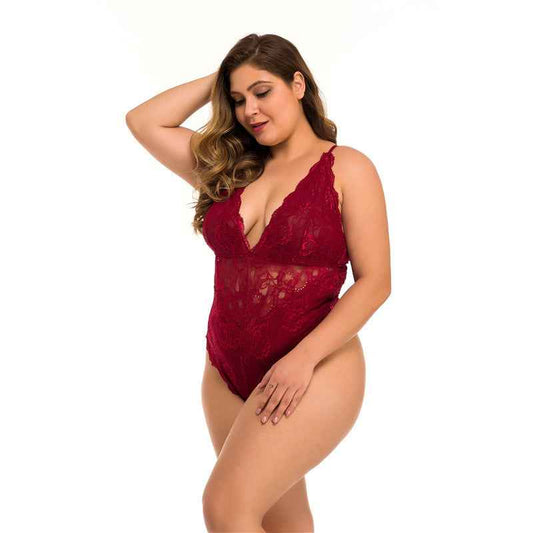 Plus Size Sexy Lingerie: Lace Mesh Comfort for Curvy Confidence