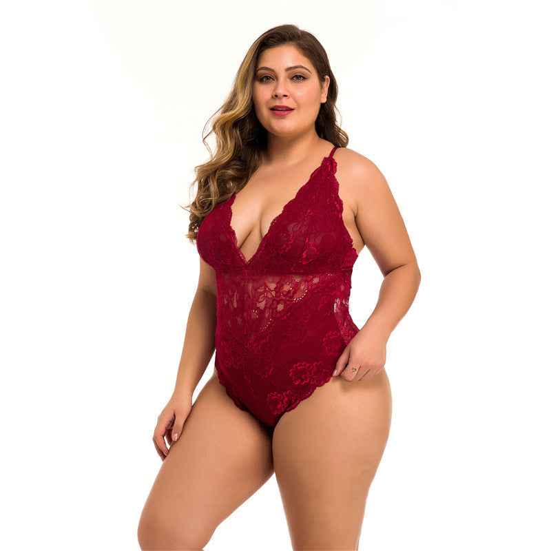 Plus Size Lace Meshsexy Lingerie - The Genie Store