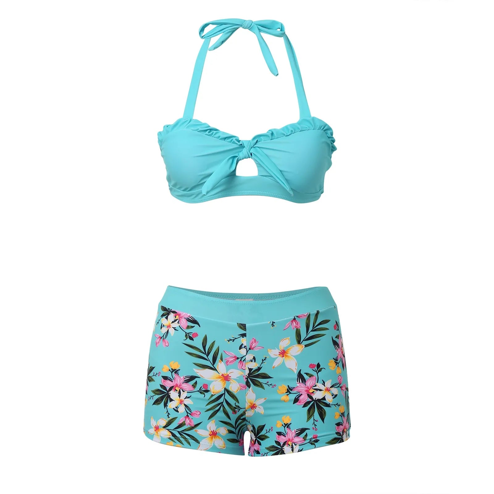 Women'S Bikinis Trend 2024 Women'S Swimwear Tankini 2 Piece Regular Swimsuit 2 Piece Floral Printed купальник жіночий 2024 - The Genie Store