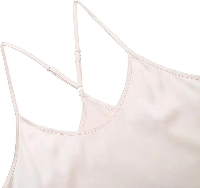 Women's Sleepwear Sexy Lace Satin Pajama Sets Nightwear Sleeveless Tops+Shorts 2 Pcs Sets Pyjama Sets For Women Pijama - The Genie Store