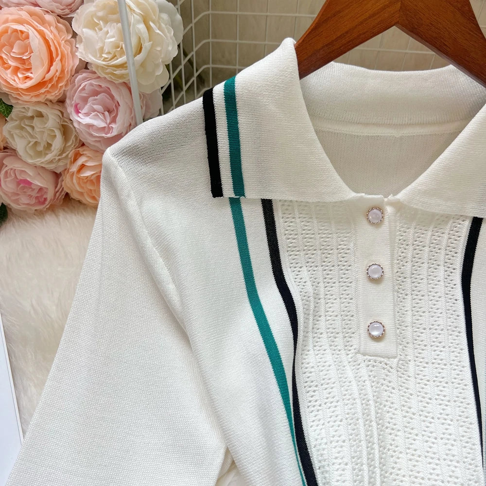 YuooMuoo Brand Fashion Women Knitted Mini Dress Ins Hot Sexy Package Hips Ruffled Party Dress Streetwear Lady Outfits Vestidos - The Genie Store