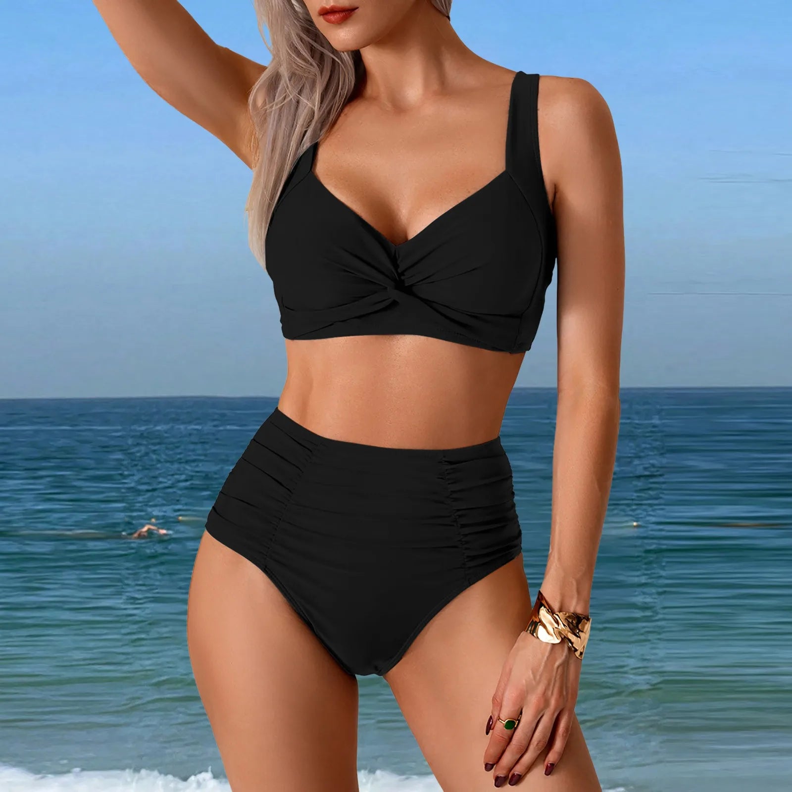 Swimsuit For Women 2025 Women Two Piece Swimsuit Sexy Two Piece High Waist Bikini Swimsuit купальники жіночий 2025 - The Genie Store