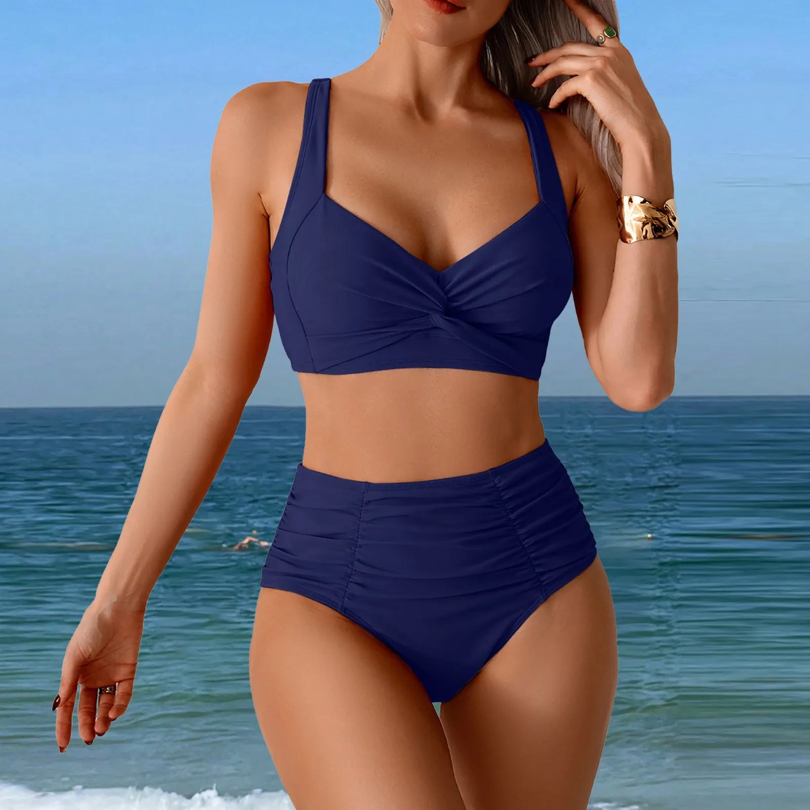 Swimsuit For Women 2025 Women Two Piece Swimsuit Sexy Two Piece High Waist Bikini Swimsuit купальники жіночий 2025 - The Genie Store