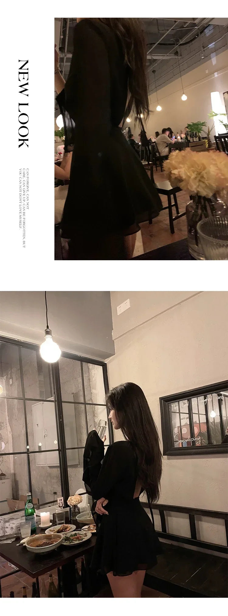 Solid Dresses Women Mini Retro Summer Spicy Ladies Backless Lace-up Sexy Designed Long Sleeve Korean Style Elegant Vintage Ins - The Genie Store