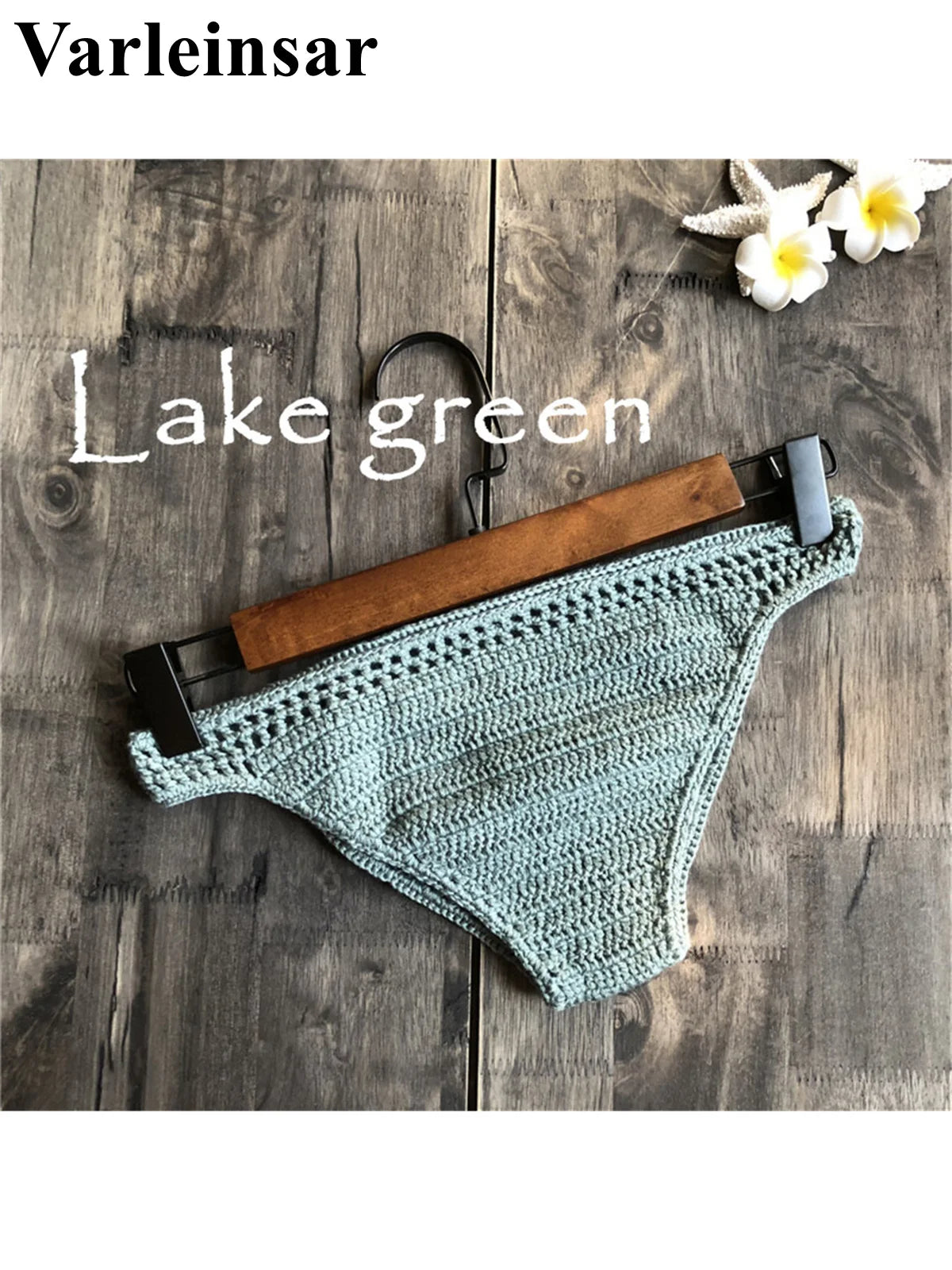 S - XL 9 Colors Crochet Knitted Bikini Bottom Swim Brief Women Swimwear Female Bather Brazilian Tanga Panties Underwear V4195 - The Genie Store
