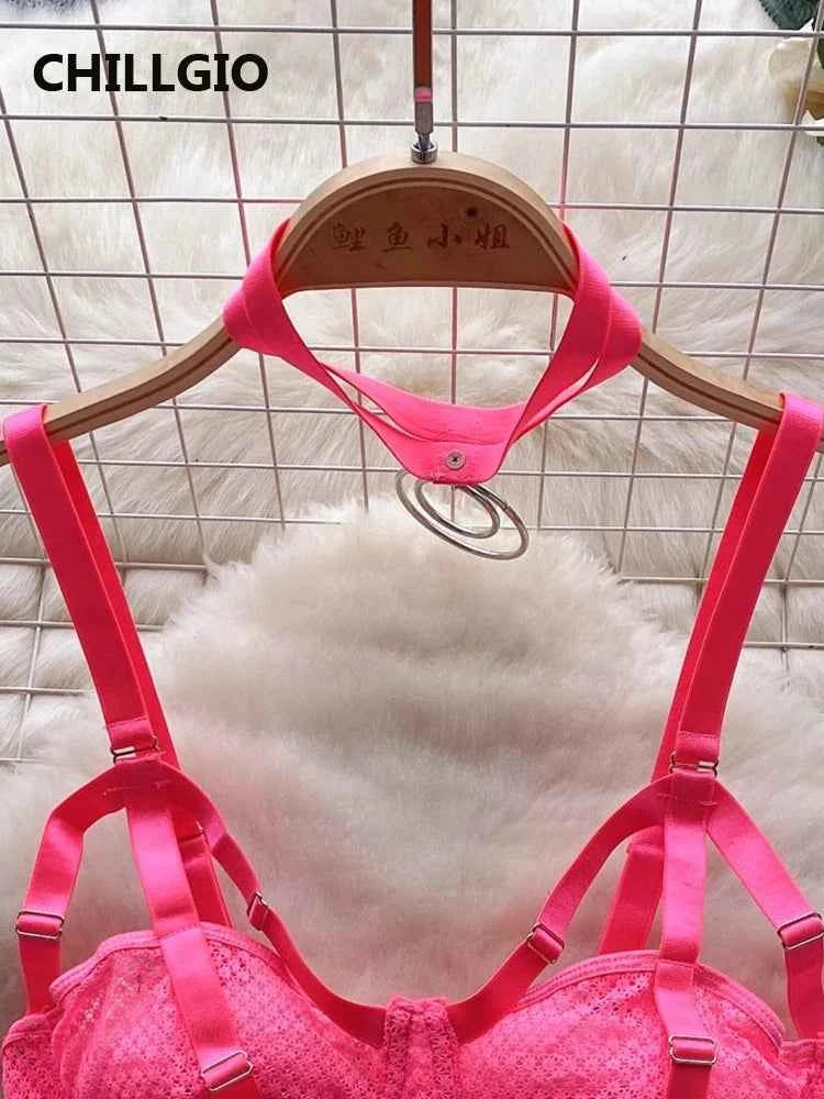 CHILLGIO Women Sexy Erotic Lace Strappy Rompers Lingerie Fashion Elastic Slim Bodysuits Solid Catsuits One Piece Tight Onesie - The Genie Store