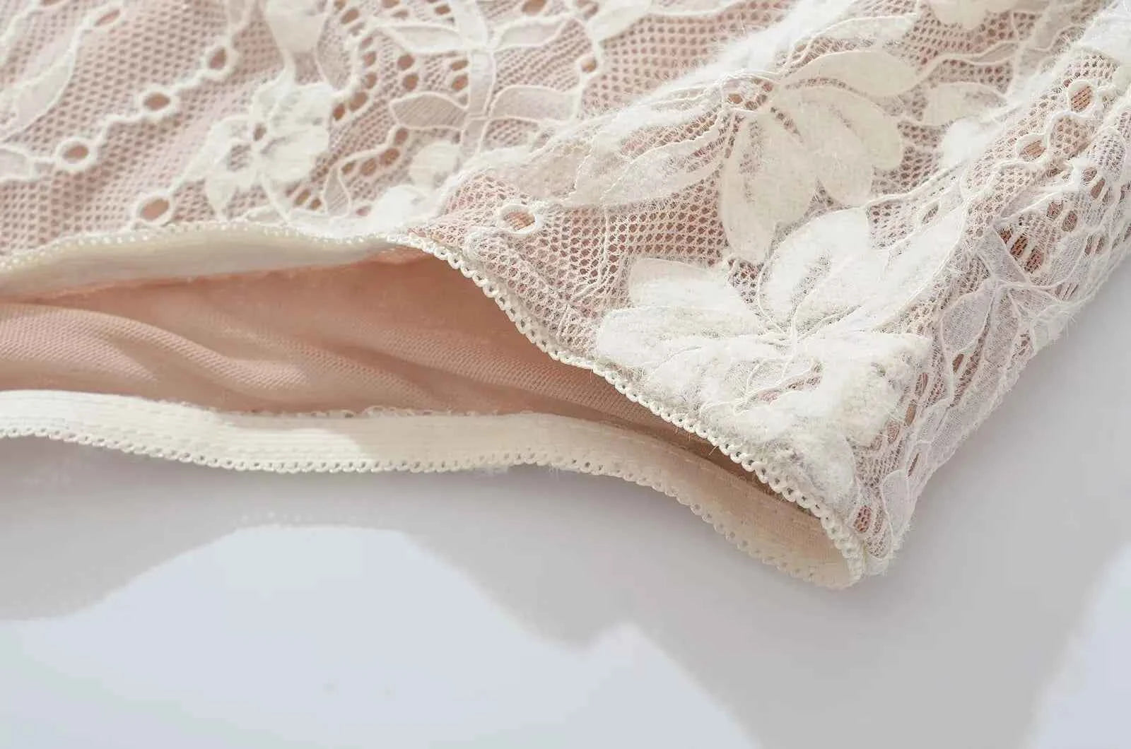 Sexy See Through Lace With Lining Backless Spaghetti Strap Bodysuit Woman Sling Tight Short Jumpsuit Slim fit Rompers Playsuits