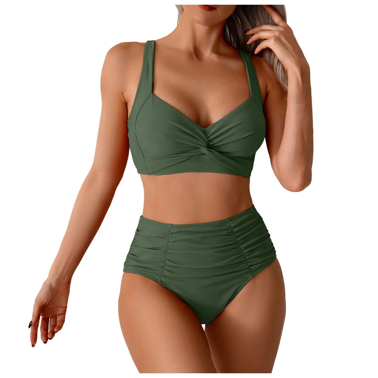 Swimsuit For Women 2025 Women Two Piece Swimsuit Sexy Two Piece High Waist Bikini Swimsuit купальники жіночий 2025 - The Genie Store
