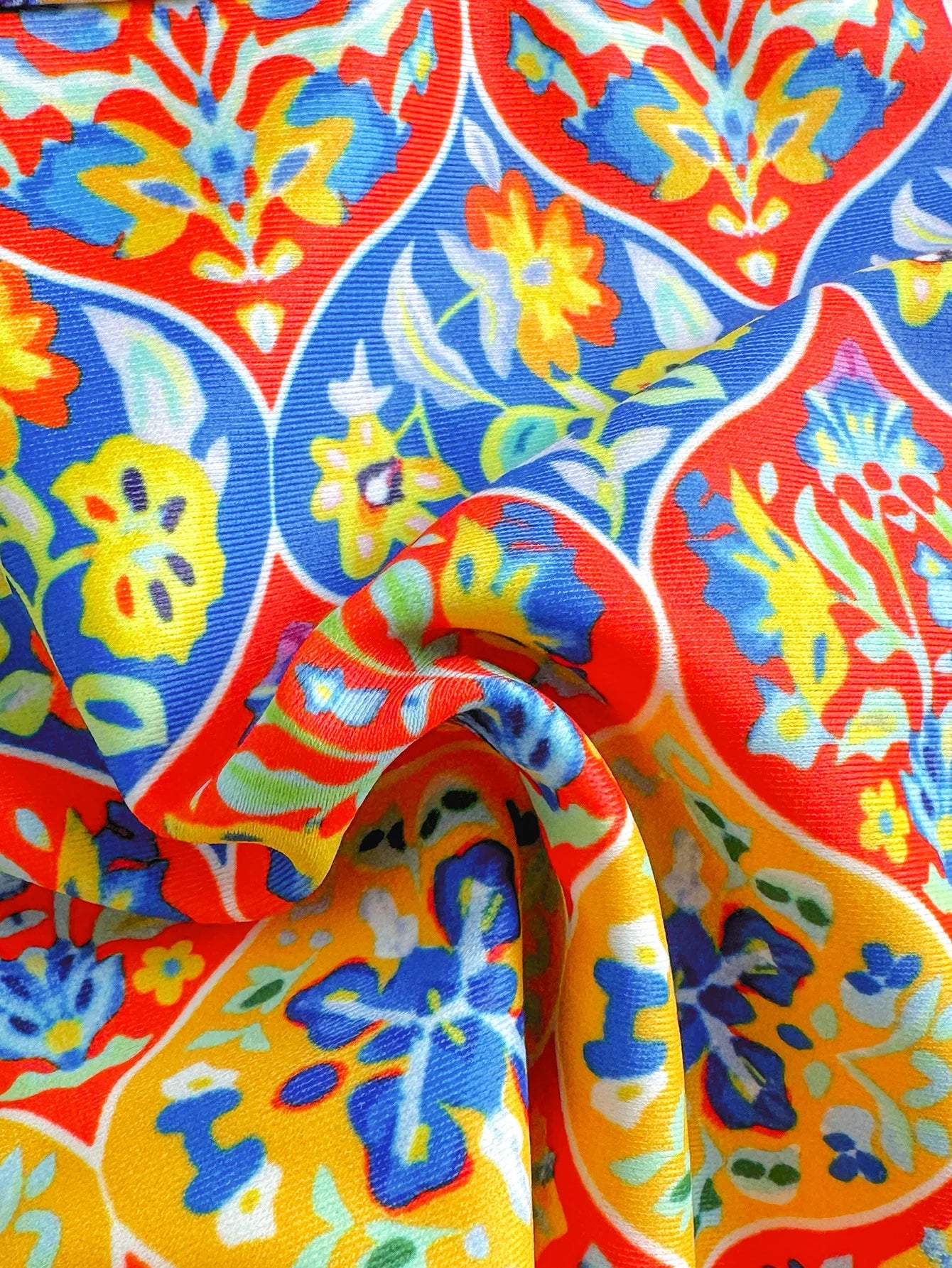 Women Yellow Bikini Set Retro Print 2 Piece Swimsuit 2025 New Triangle Halter Backless Thong Beach Swimwear Bathing Suit - The Genie Store