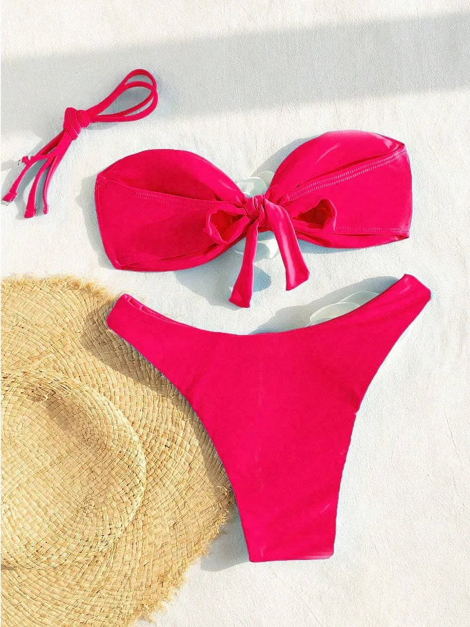 Summer Sexy Bikinis Swimsuits Women Swimwear Push Up Female Beach Swim Wear Bathing Suits Brazilian Bikini Set Pool Bather 2025 - The Genie Store