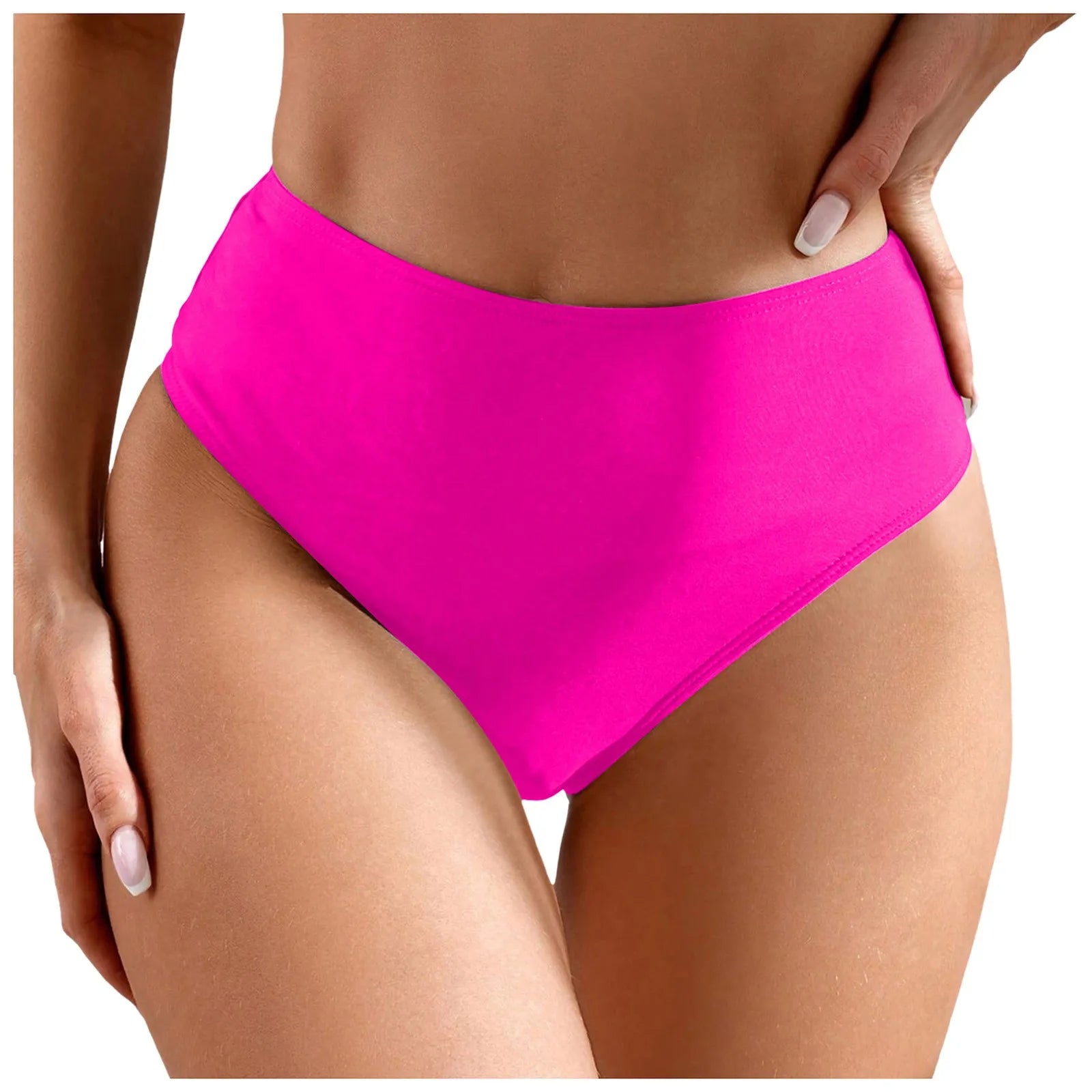 Women Plus Size High Waist Bikini Bottoms Swim Briefs Beach Shorts Ruched Bathing Suit Shorts Boys 1 Piece Swimsuits For Women - The Genie Store