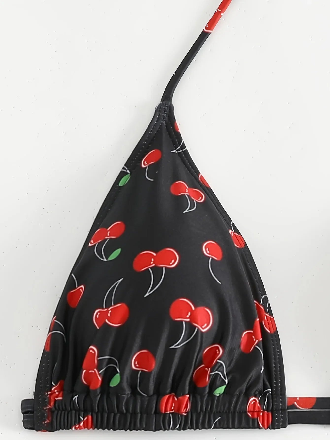 With Mesh Sarong Skirt Cherry Printed Bikini Female Swimsuit Women Swimwear Three Pieces Bikini Set Bathing Suit Swim Beachwear - The Genie Store